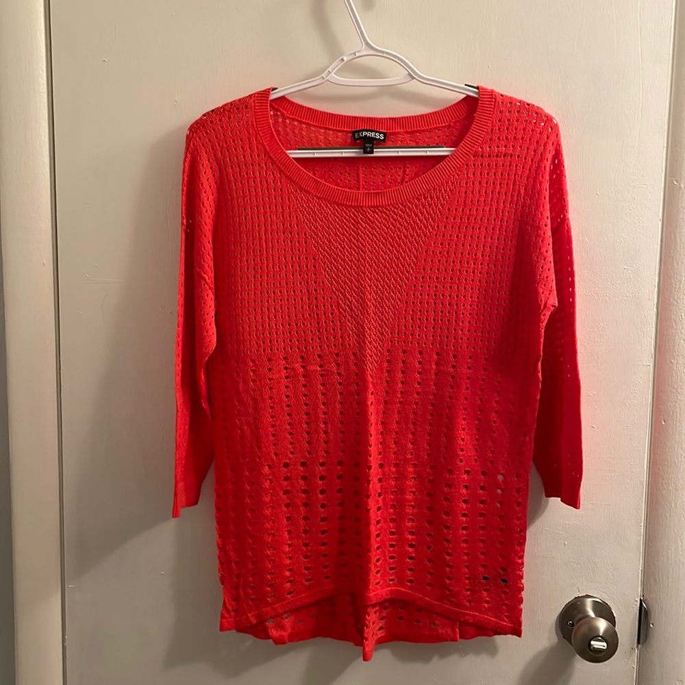 Express pink sweater